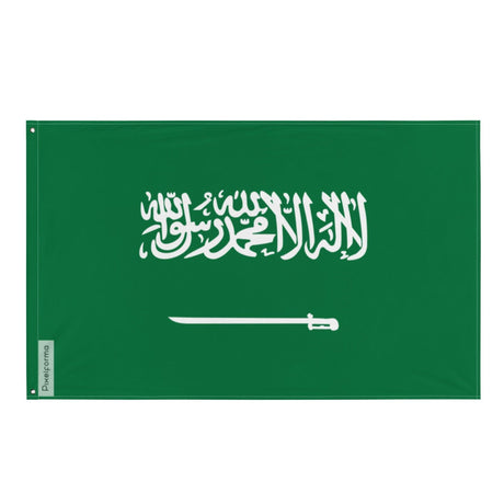 Drapeau de l'Arabie saoudite en plusieurs tailles 100 % polyester Imprimer avec Double ourlet - Pixelforma