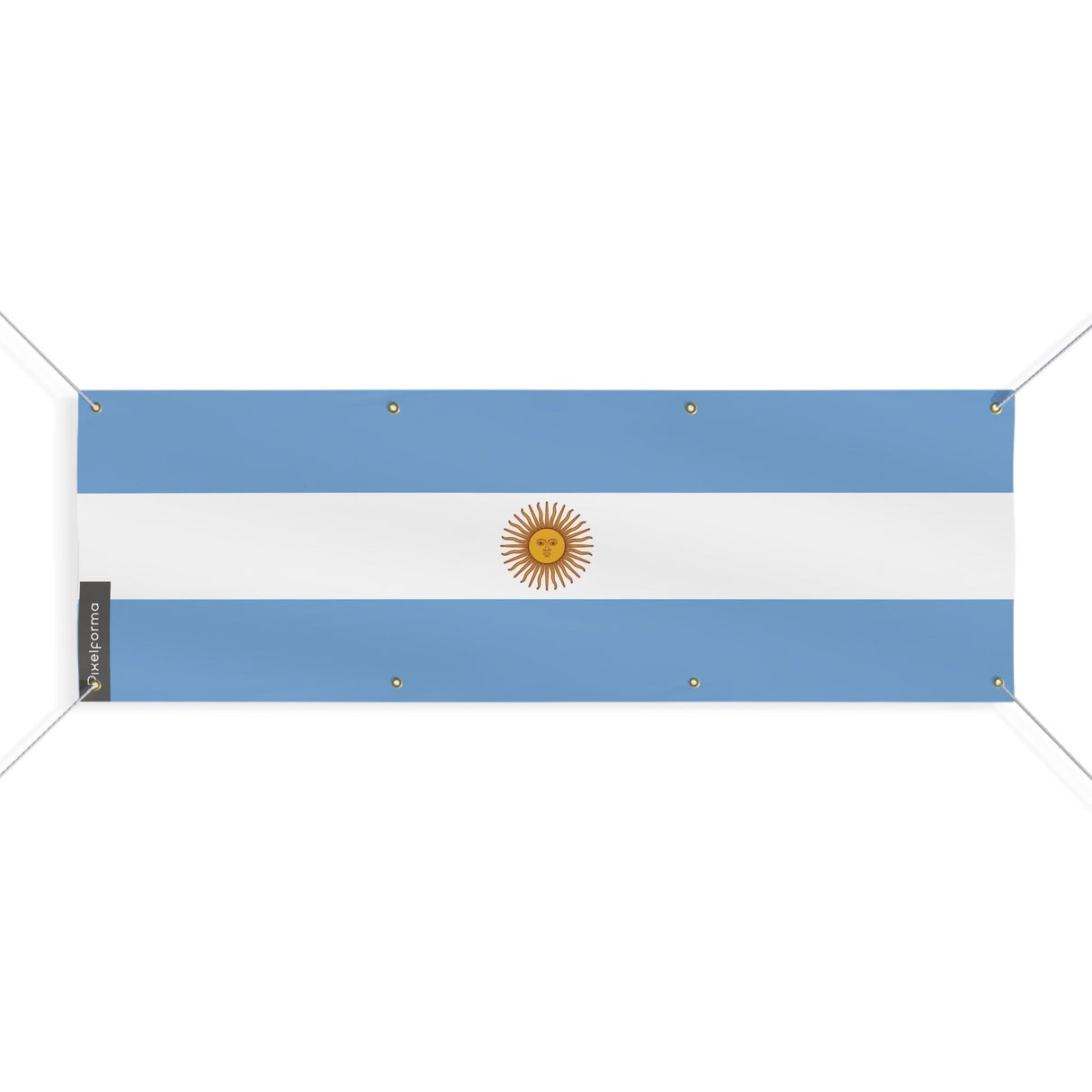 Drapeau de l'Argentine 8 Oeillets en plusieurs tailles - Pixelforma