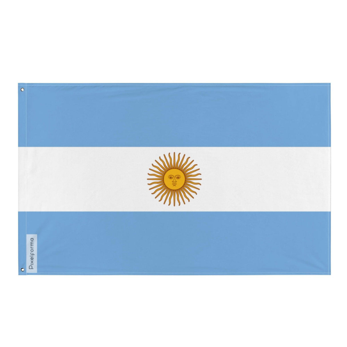 Drapeau de l'Argentine en plusieurs tailles 100 % polyester Imprimer avec Double ourlet - Pixelforma