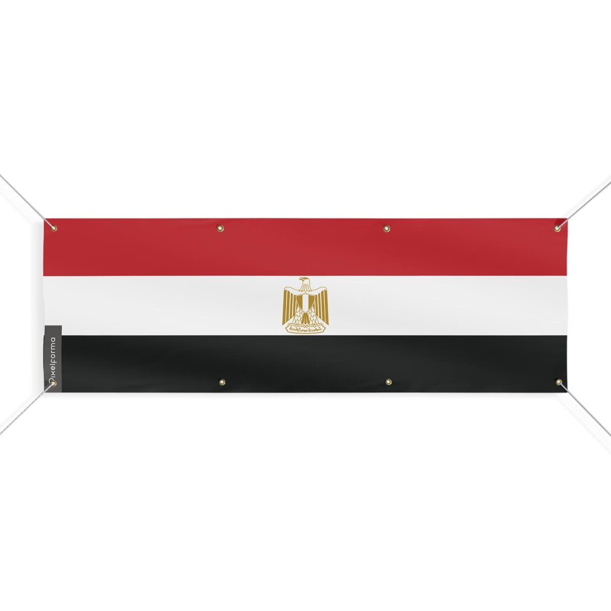 Drapeau de l'Égypte 8 Oeillets en plusieurs tailles - Pixelforma