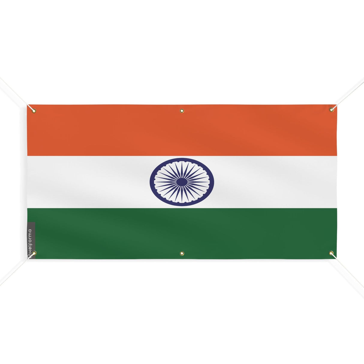 Drapeau de l'Inde 6 Oeillets en plusieurs tailles - Pixelforma