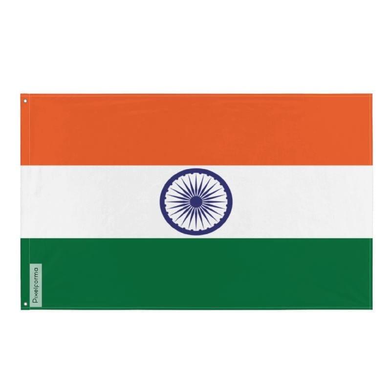 Drapeau de l'Inde officiel en plusieurs tailles 100 % polyester Imprimer avec Double ourlet - Pixelforma