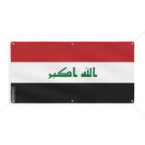 Drapeau de l'Irak 6 Oeillets en plusieurs tailles - Pixelforma