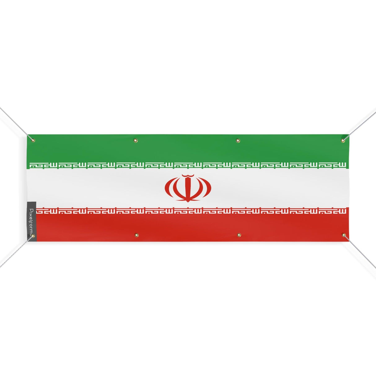 Drapeau de l'Iran 8 Oeillets en plusieurs tailles - Pixelforma