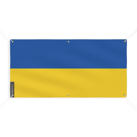 Drapeau de l'Ukraine 6 Oeillets en plusieurs tailles - Pixelforma