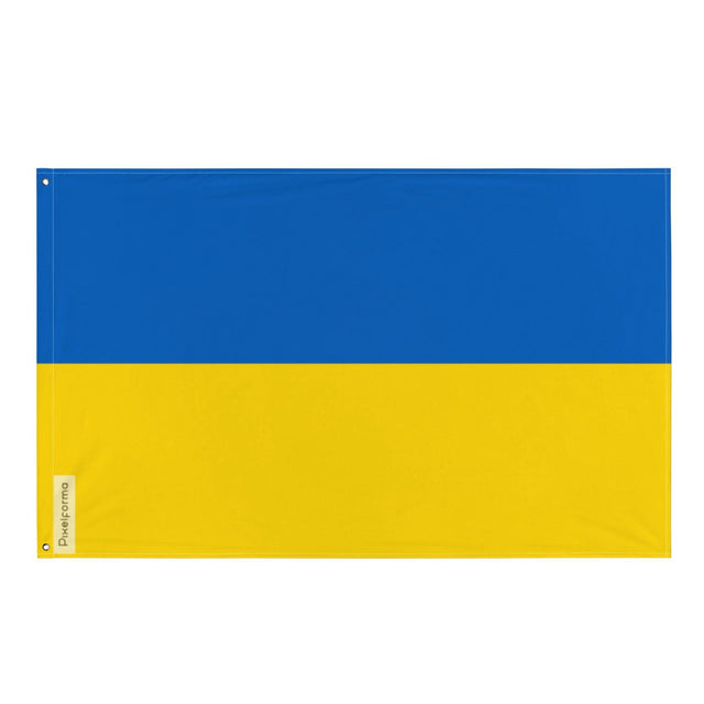 Drapeau de l'Ukraine en plusieurs tailles 100 % polyester Imprimer avec Double ourlet - Pixelforma