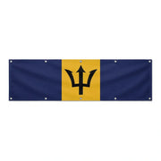 Drapeau de la Barbade grand format XL en polyester avec dix œillets