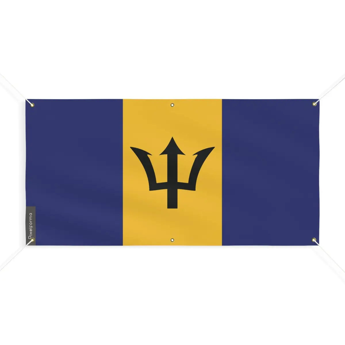 Drapeau de la barbade 6 oeillets en plusieurs tailles (m) - pixelforma