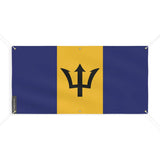 Drapeau de la barbade 6 oeillets en plusieurs tailles (m) - pixelforma