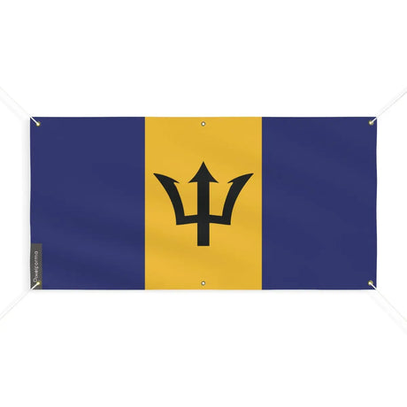 Drapeau de la barbade 6 oeillets en plusieurs tailles (m) - pixelforma