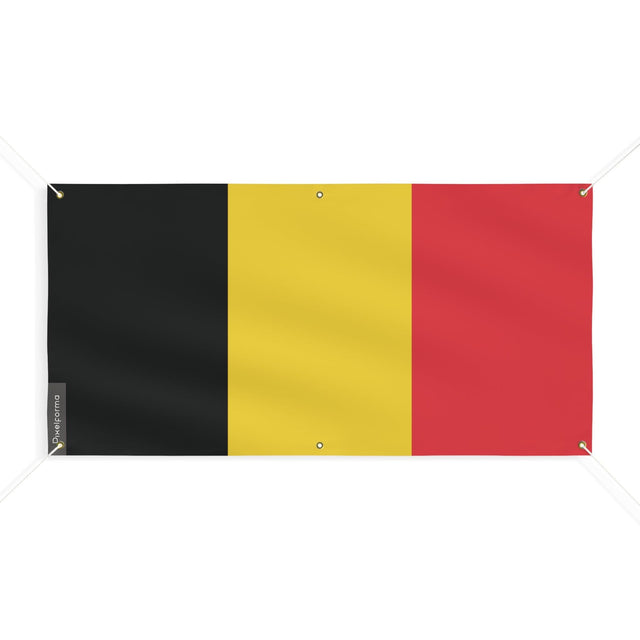 Drapeau de la Belgique 6 Oeillets en plusieurs tailles - Pixelforma