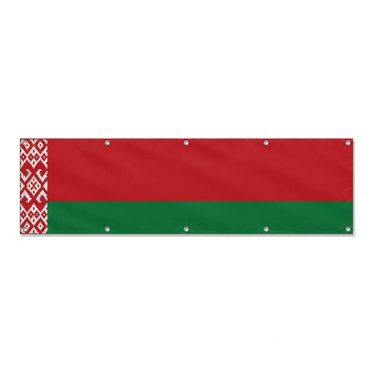 Drapeau de la Biélorussie grand format XL en polyester avec dix œillets