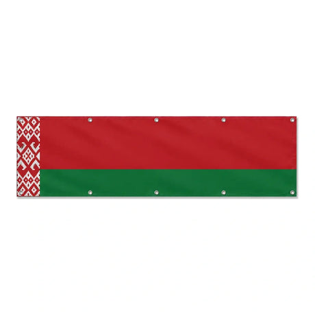 Drapeau de la Biélorussie grand format XL en polyester avec dix œillets