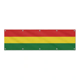 Drapeau de la Bolivie grand format XL en polyester avec dix œillets