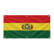 Drapeau bolivie polyester résistant avec œillets solides