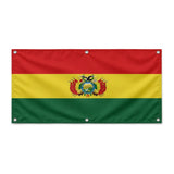 Drapeau bolivie polyester résistant avec œillets solides