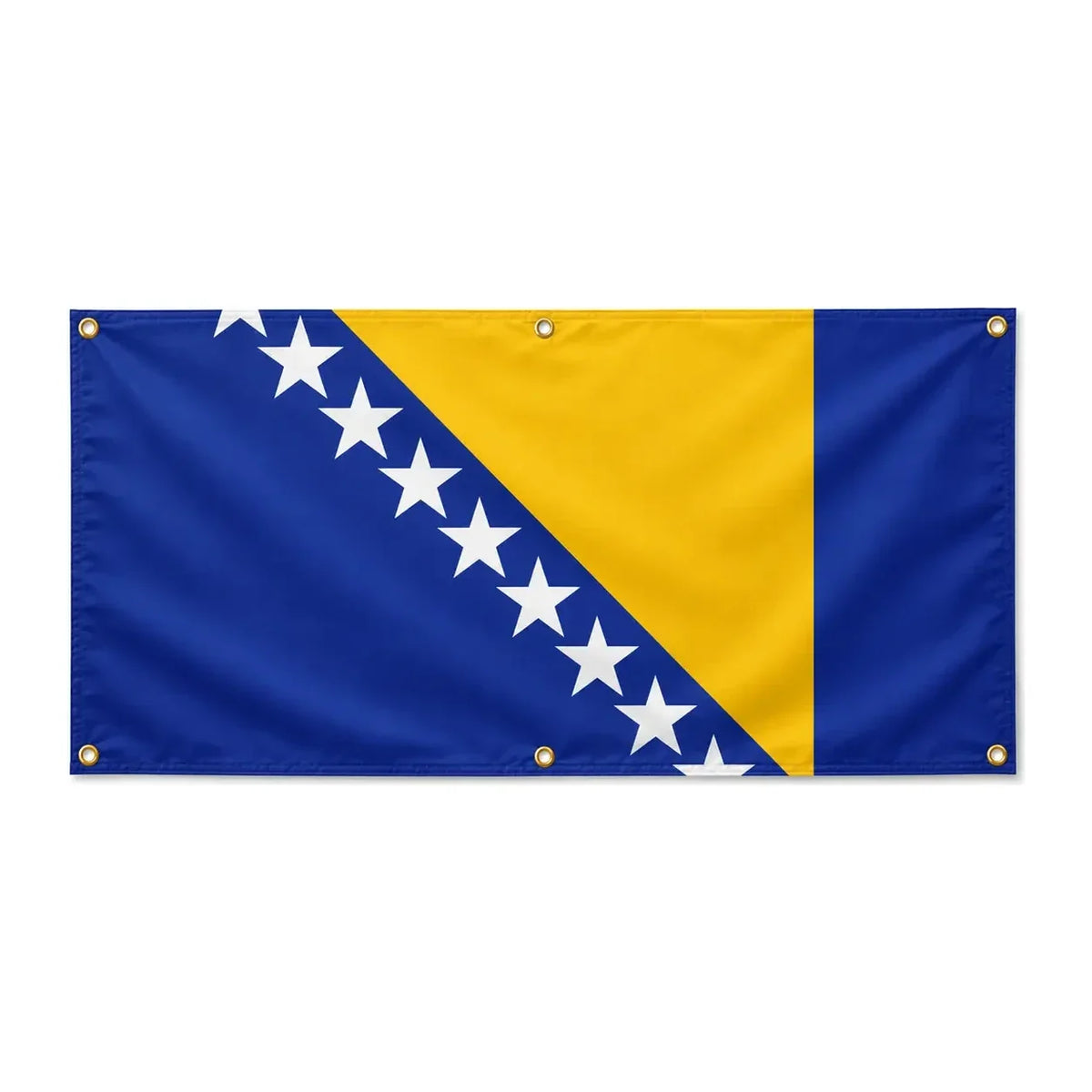 Drapeau bosnie-herzégovine polyester résistant œillets