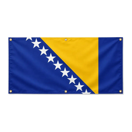 Drapeau bosnie-herzégovine polyester résistant œillets