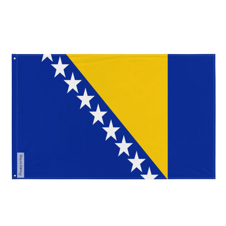 Flag of Bosnia and Herzegovina in Multiple Sizes 100% Polyester Print with Double Hem - Pixelforma