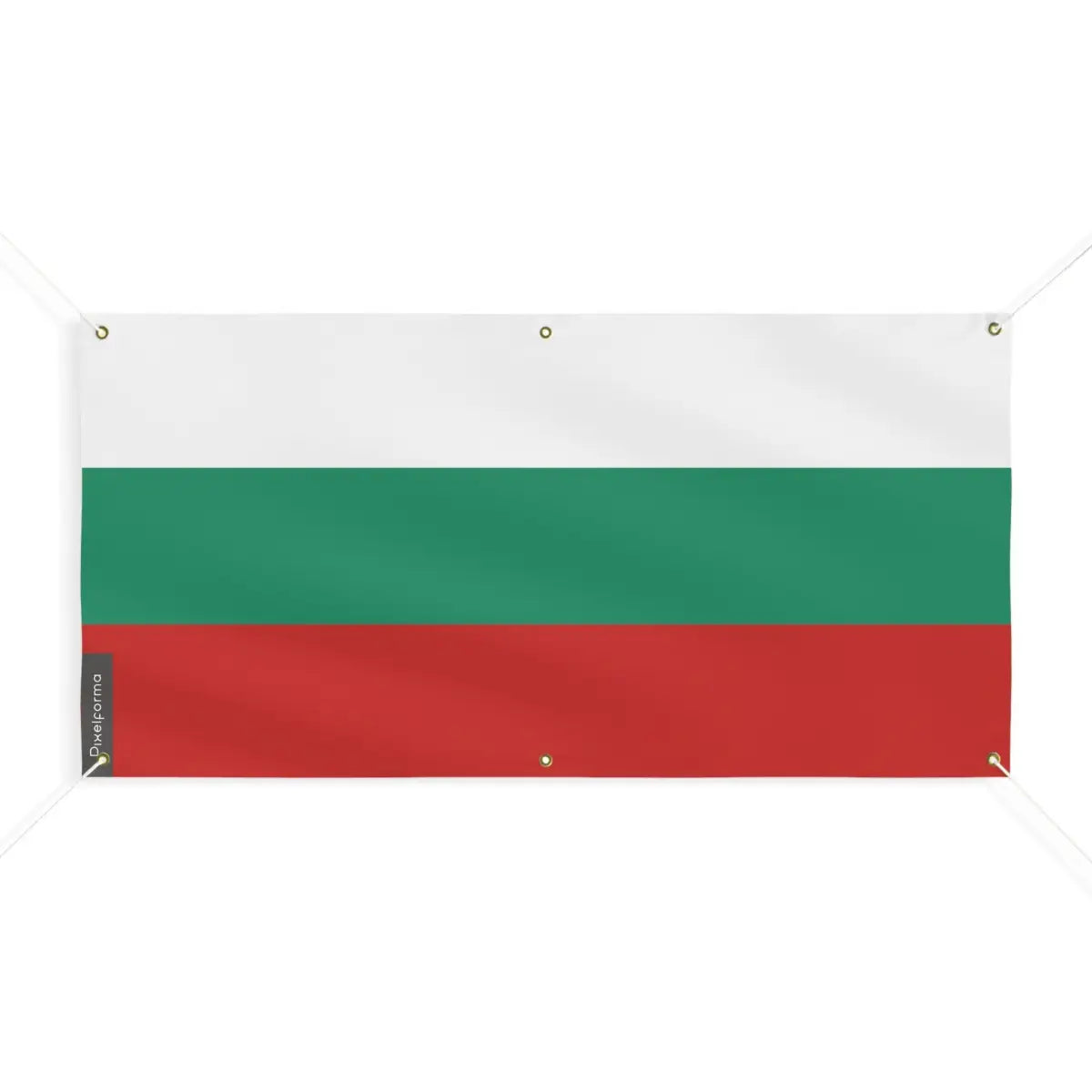 Drapeau de la Bulgarie 6 Oeillets en Plusieurs Tailles (M) - Pixelforma 