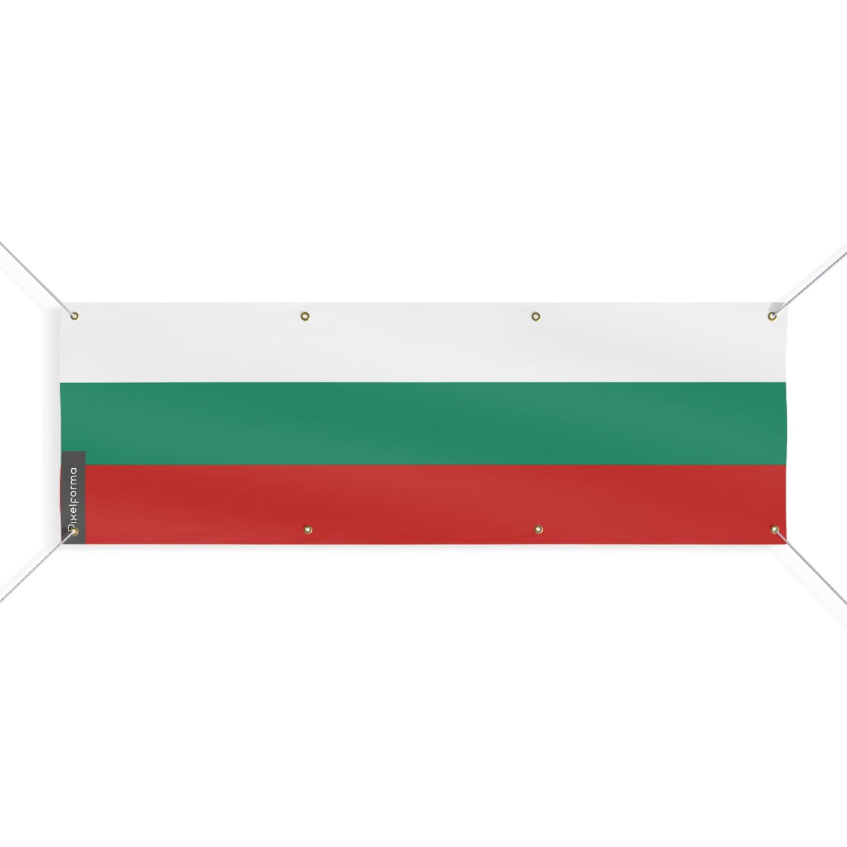 Drapeau de la Bulgarie 8 Oeillets en plusieurs tailles - Pixelforma