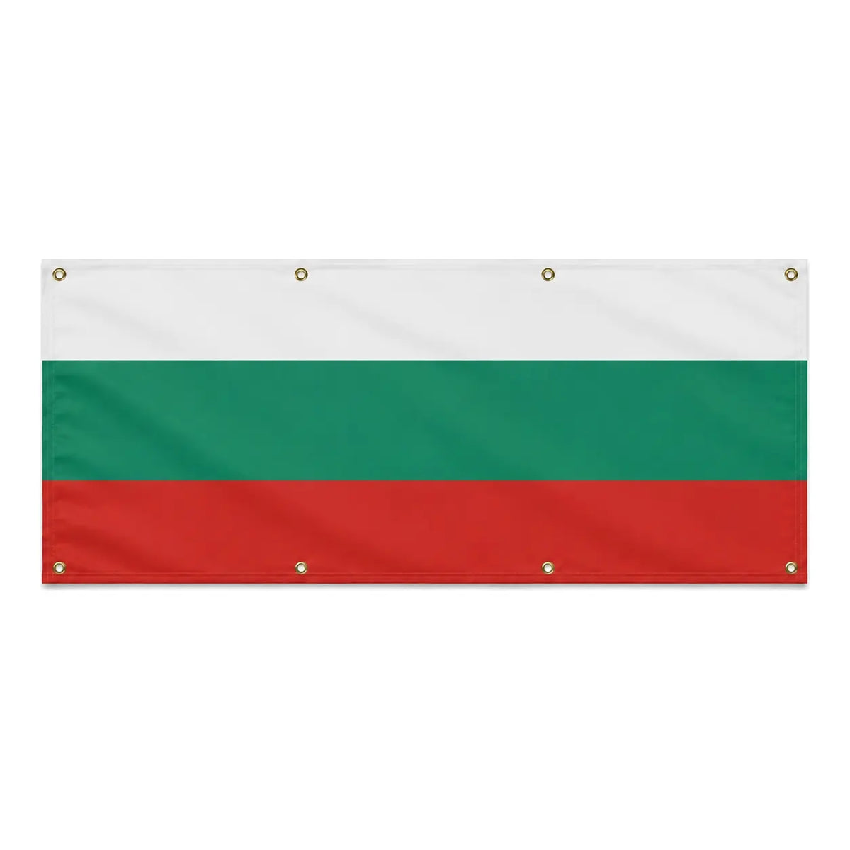 Drapeau bulgarie polyester résistant avec œillets robustes