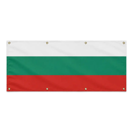 Drapeau bulgarie polyester résistant avec œillets robustes