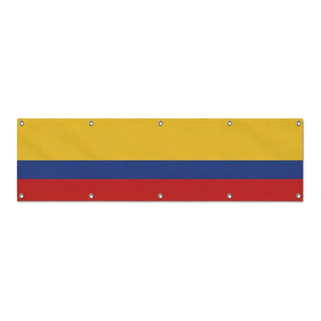 Drapeau de la Colombie grand format XL en polyester avec dix œillets