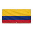 Drapeau colombie polyester résistant avec œillets solides