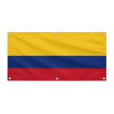 Drapeau colombie polyester résistant avec œillets solides
