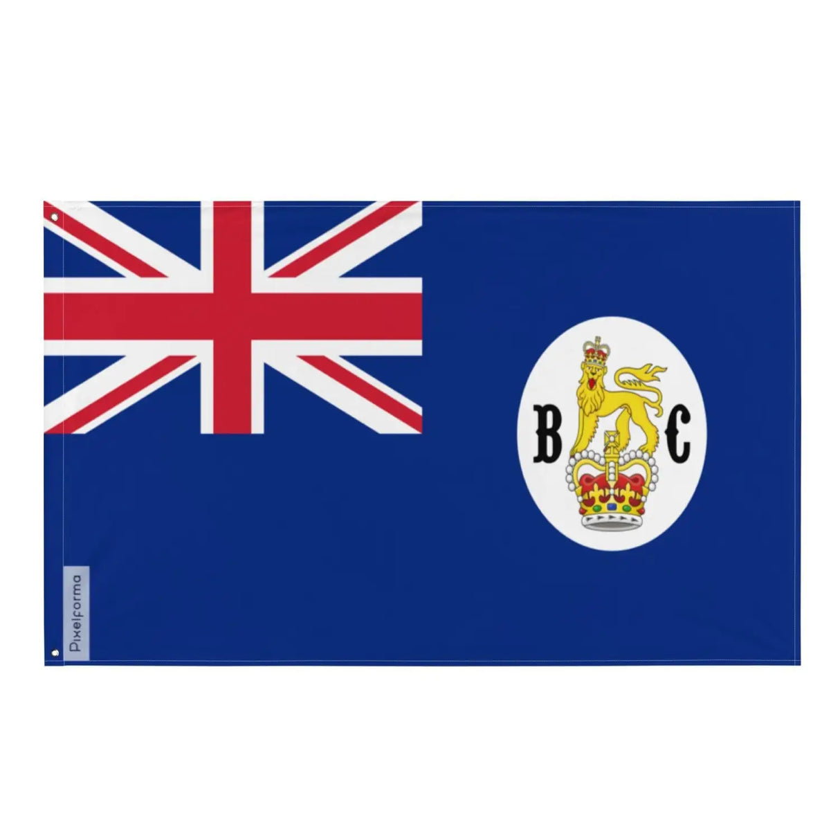 Drapeau de la colonie de la colombie-britannique (1866-1871) plusieurs tailles en polyester - pixelforma