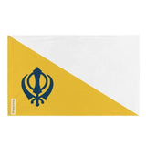 Drapeau de la Confédération sikh puis de l'Empire sikh en plusieurs tailles 100 % polyester Imprimer avec Double ourlet - Pixelforma