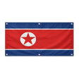 Drapeau corée du nord polyester résistant six œillets
