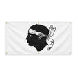 Drapeau corse en polyester résistant avec œillets renforcés