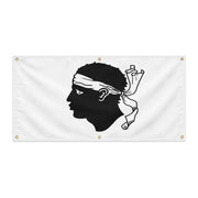 Drapeau corse en polyester résistant avec œillets renforcés