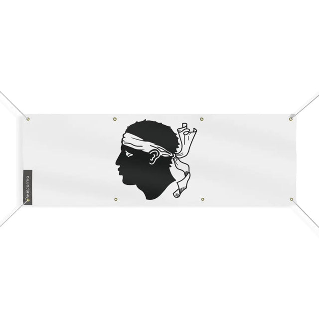 Drapeau de la corse 8 oeillets en plusieurs tailles (l) - pixelforma
