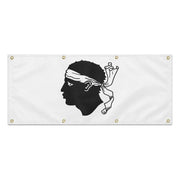Drapeau corse polyester résistant usage extérieur durable