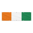 Drapeau de la Côte d'Ivoire grand format XL en polyester avec dix œillets
