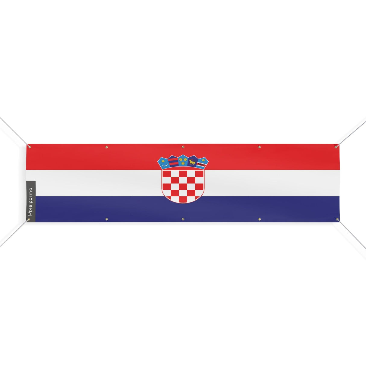 Drapeau de la Croatie 10 Oeillets en Plusieurs Tailles (XL)