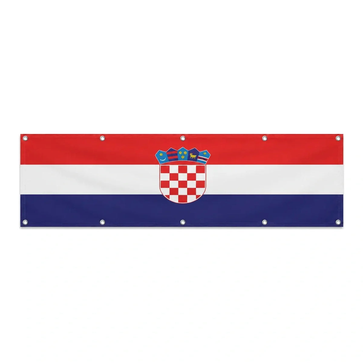 Drapeau de la Croatie grand format XL en polyester avec dix œillets