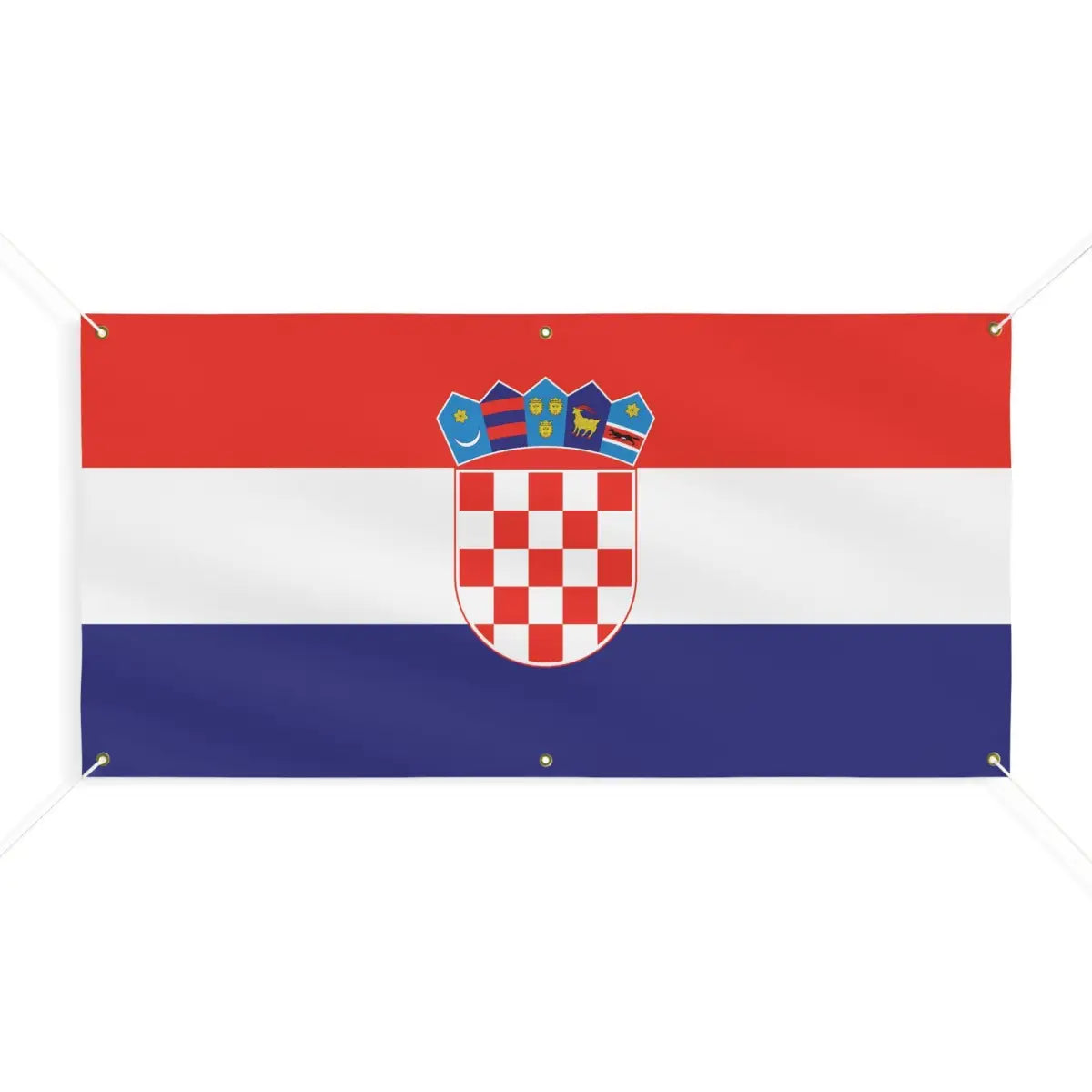 Drapeau de la Croatie 6 Oeillets en Plusieurs Tailles (M) - Pixelforma 