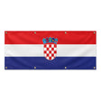 Drapeau croatie en polyester résistant avec œillets solides