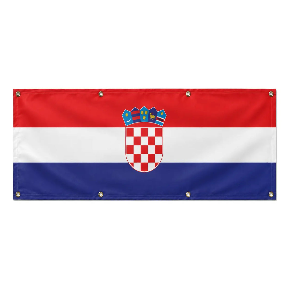 Drapeau croatie en polyester résistant avec œillets solides