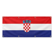 Drapeau croatie en polyester résistant avec œillets solides