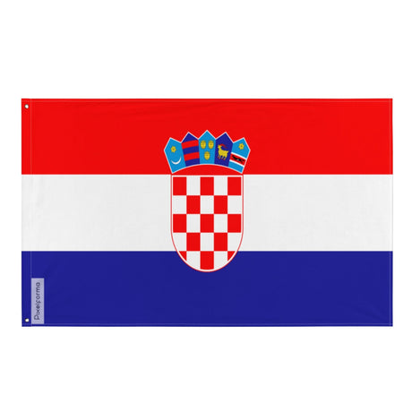 Croatia Flag in Multiple Sizes 100% Polyester Print with Double Hem - Pixelforma