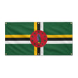 Drapeau dominique polyester résistant aux intempéries
