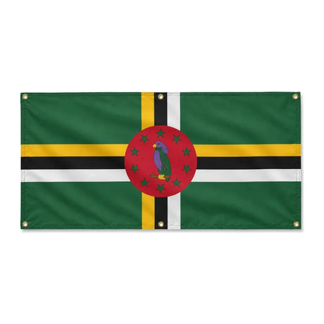 Drapeau dominique polyester résistant aux intempéries