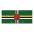 Drapeau dominique en polyester résistant aux intempéries