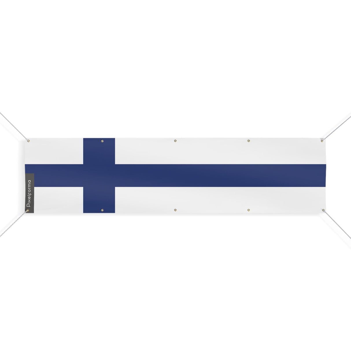 Bandera de Finlandia con 10 ojales en varios tamaños