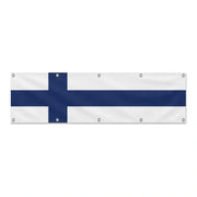 Drapeau de la Finlande grand format XL en polyester avec dix œillets